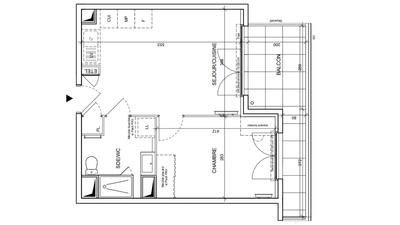 Appartement - 38 m² - 2 pièces
