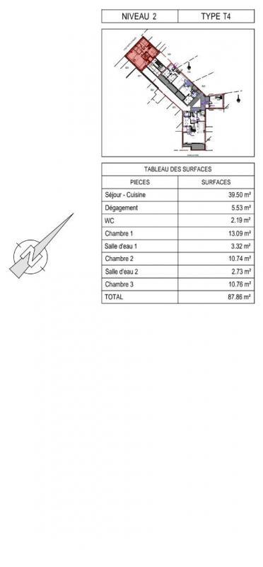 Appartement - 87 m² - 4 pièces