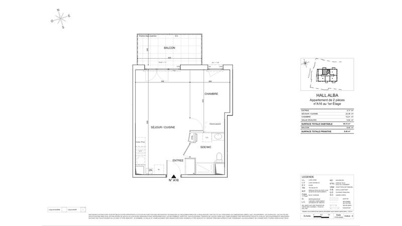 Appartement - 40 m² - 2 pièces