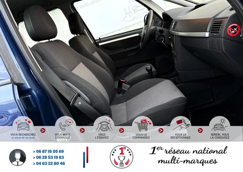 Opel Meriva 1.4 I 16v 90cv Twinport * 153000km*Moteur à Chaine*Ct Révision Ok*Pneus m+s*Véhicule Sous Garantie*100 Points de Contrôles*CarteGrise Moitié prix (Véhicule plus 10 ans)*Climatisation*Fixation Isofix*Autoradio Bluetooth Prise aux Usb