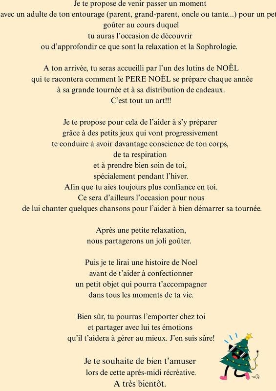 Sophro-goûter autour de Noel