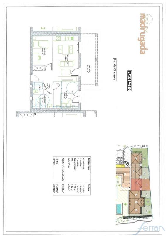 Maison jumelée - 54 m² - 3 pièces