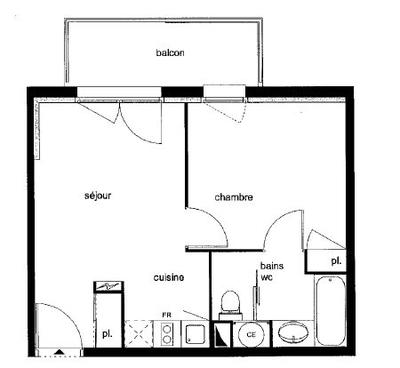 Appartement - 33 m² - 2 pièces