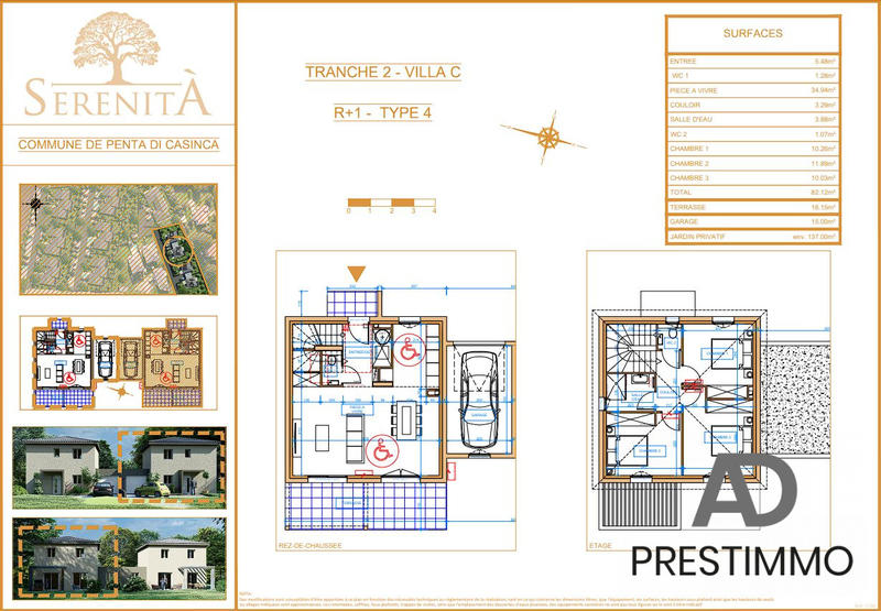 Villa - 82 m² - 4 pièces