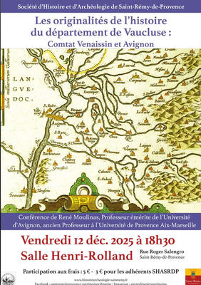 Conférence : les originalités de l'histoire du département de Vaucluse