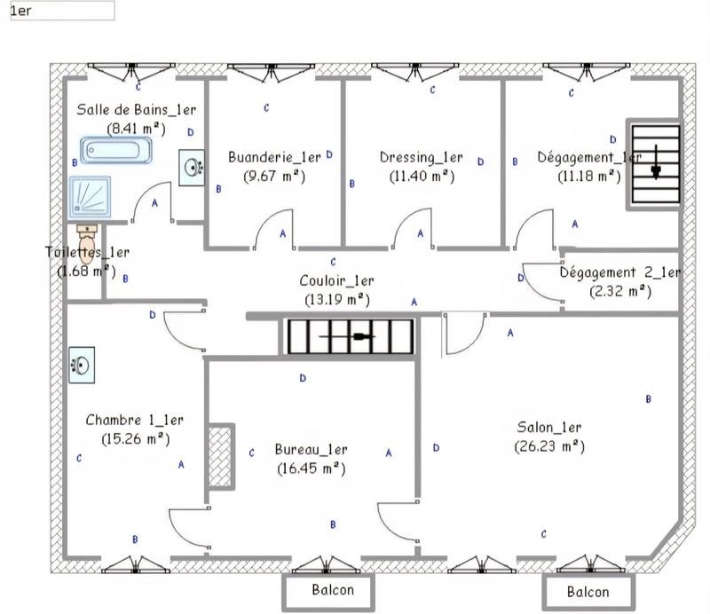 Maison - 210 m² - 7 pièces