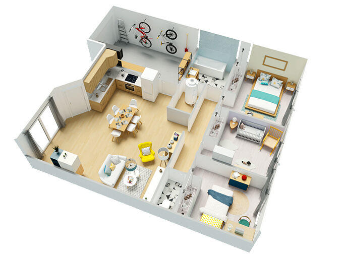 Maison - 3 m² - 5 pièces