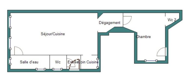 Appartement - 45 m² - 2 pièces