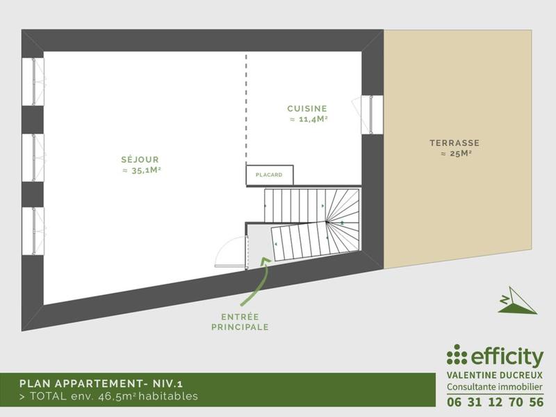 Appartement - 94 m² - 5 pièces