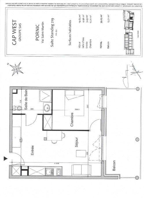 Appartement - 39 m² - 2 pièces