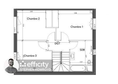 Maison - 93 m² - 4 pièces