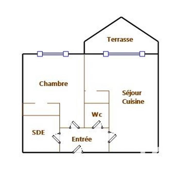 Appartement - 48 m² - 2 pièces