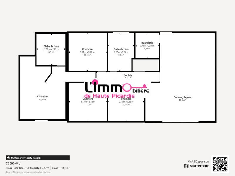 Pavillon - 120 m² - 6 pièces