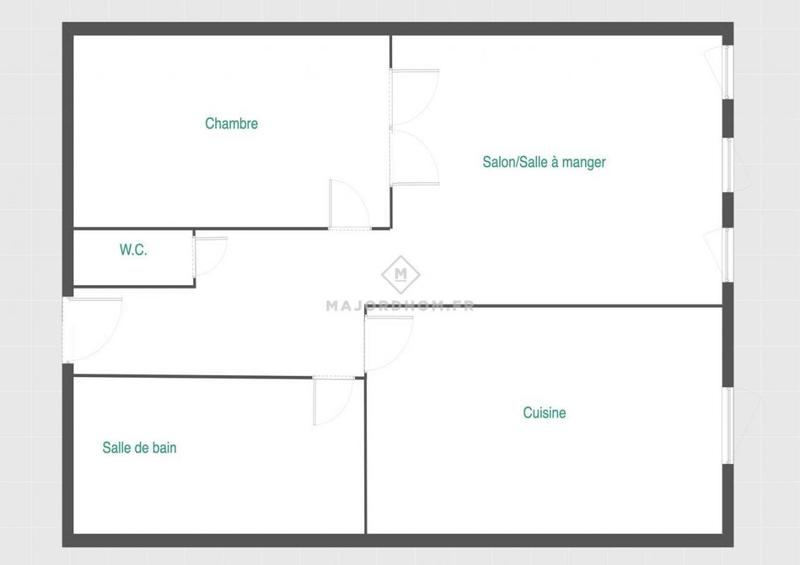Appartement - 40 m² - 2 pièces