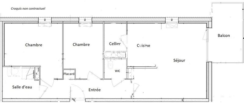 Appartement - 66 m² - 3 pièces