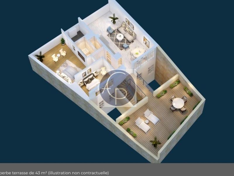 Appartement - 86 m² - 3 pièces