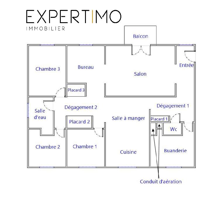 Appartement - 112 m² - 6 pièces