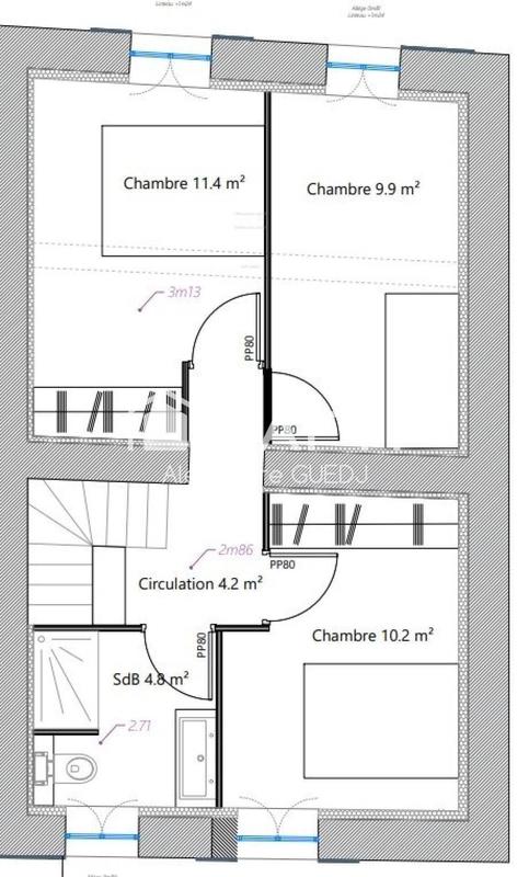 Maison de village - 123 m² - 5 pièces