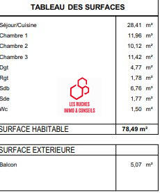 Appartement - 78 m² - 4 pièces