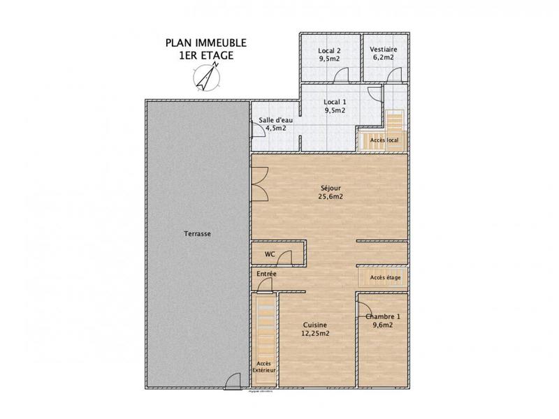 Immeuble - 306 m² - 15 pièces