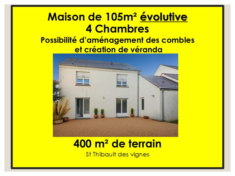 Maison - 105 m² - 6 pièces