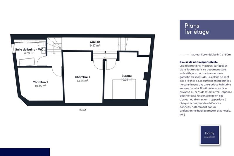 Maison ancienne - 93 m² - 5 pièces