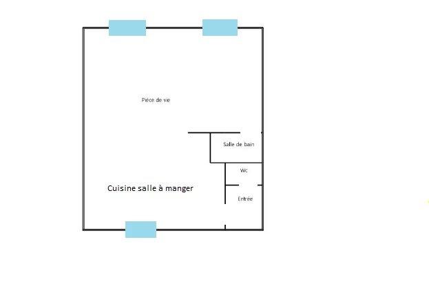 Appartement - 50 m² - 1 pièce