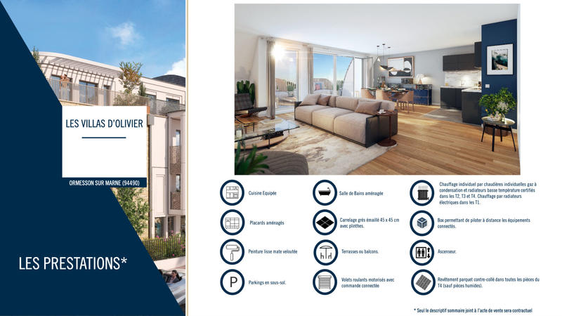 Appartement - 90 m² - 4 pièces