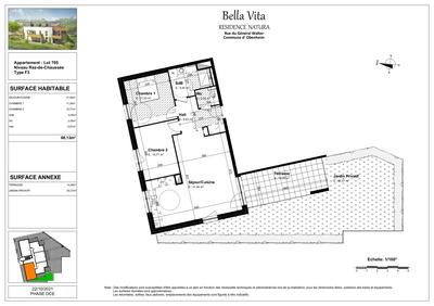 Appartement - 68 m² - 3 pièces