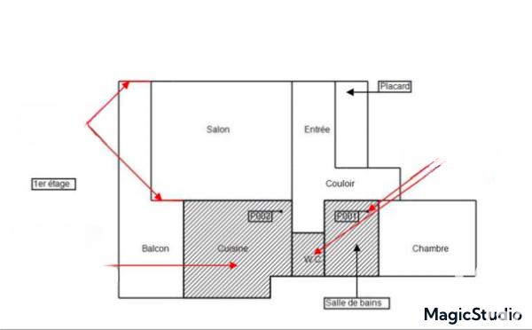 Appartement - 52 m² - 2 pièces