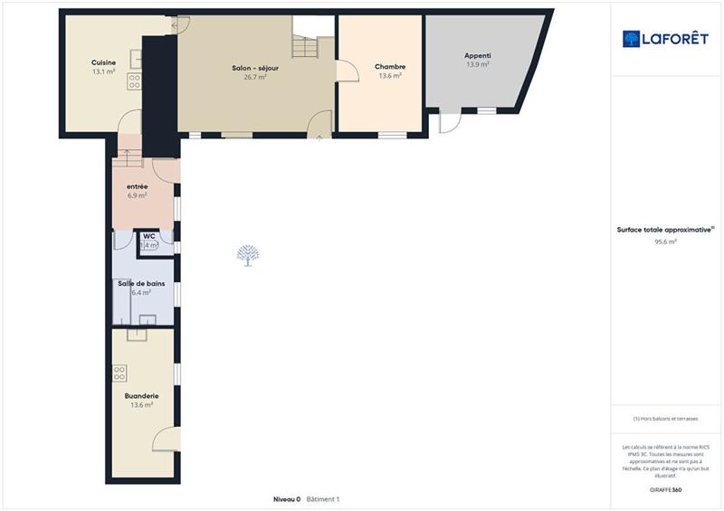 Corps de ferme - 94 m² - 5 pièces