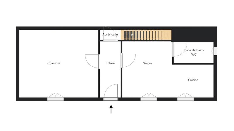 Appartement - 48 m² - 2 pièces