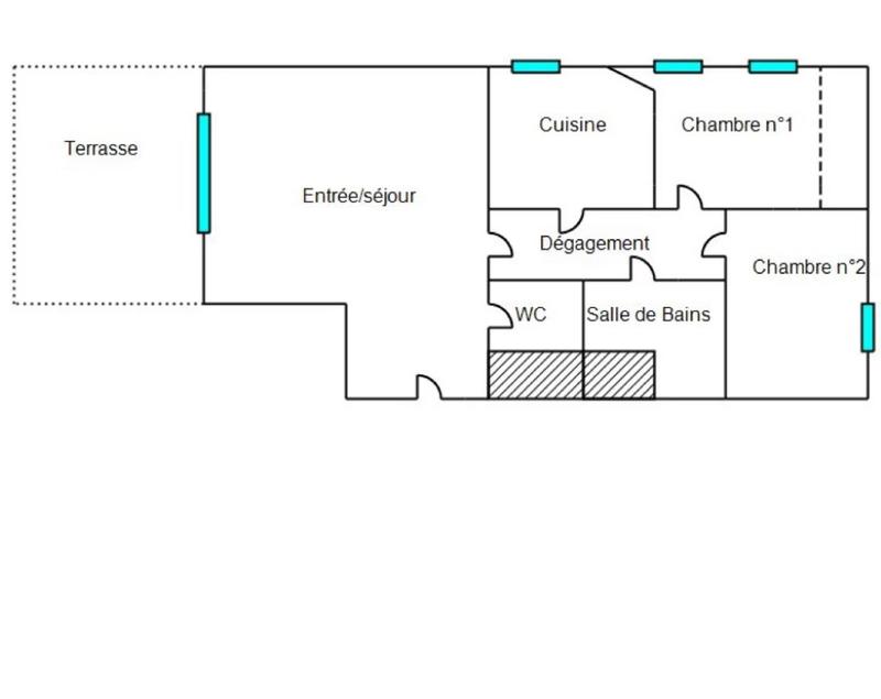 Appartement - 54 m² - 3 pièces