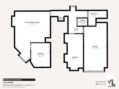 Appartement - 43 m² - 3 pièces