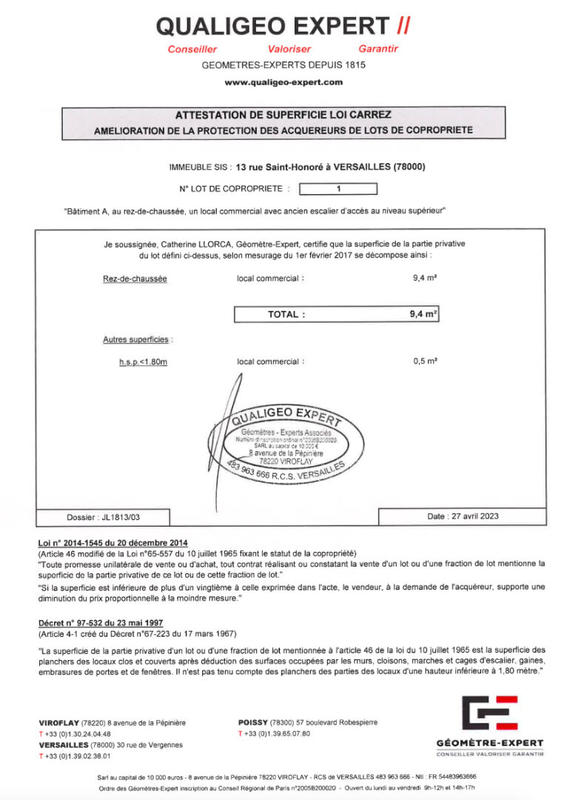 Local commercial - 17 m² - 2 pièces