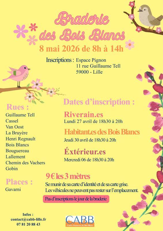 Braderie des bois blancs