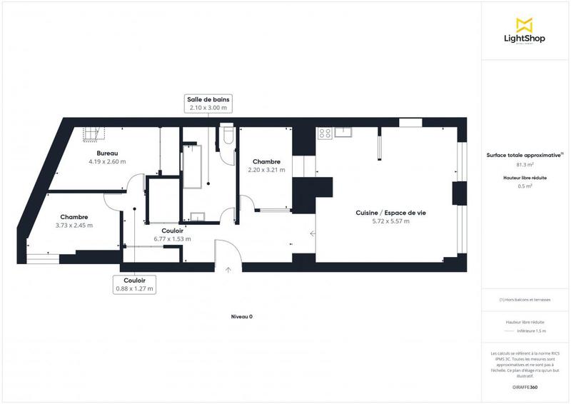 Appartement - 75 m² - 5 pièces