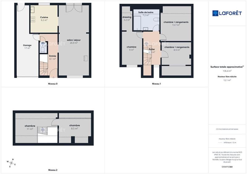 Maison - 92 m² - 6 pièces