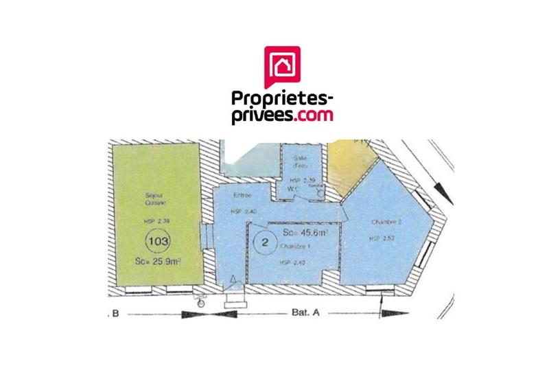 Appartement - 71 m² - 3 pièces