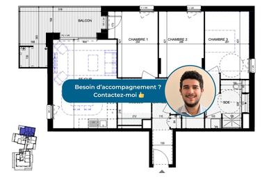 Appartement - 84 m² - 4 pièces