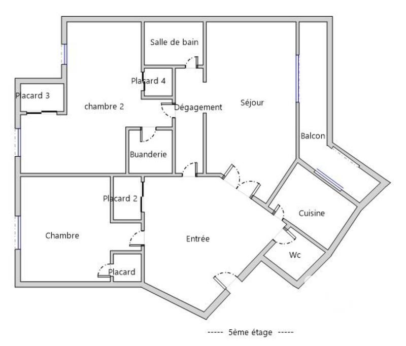 Appartement - 93 m² - 4 pièces