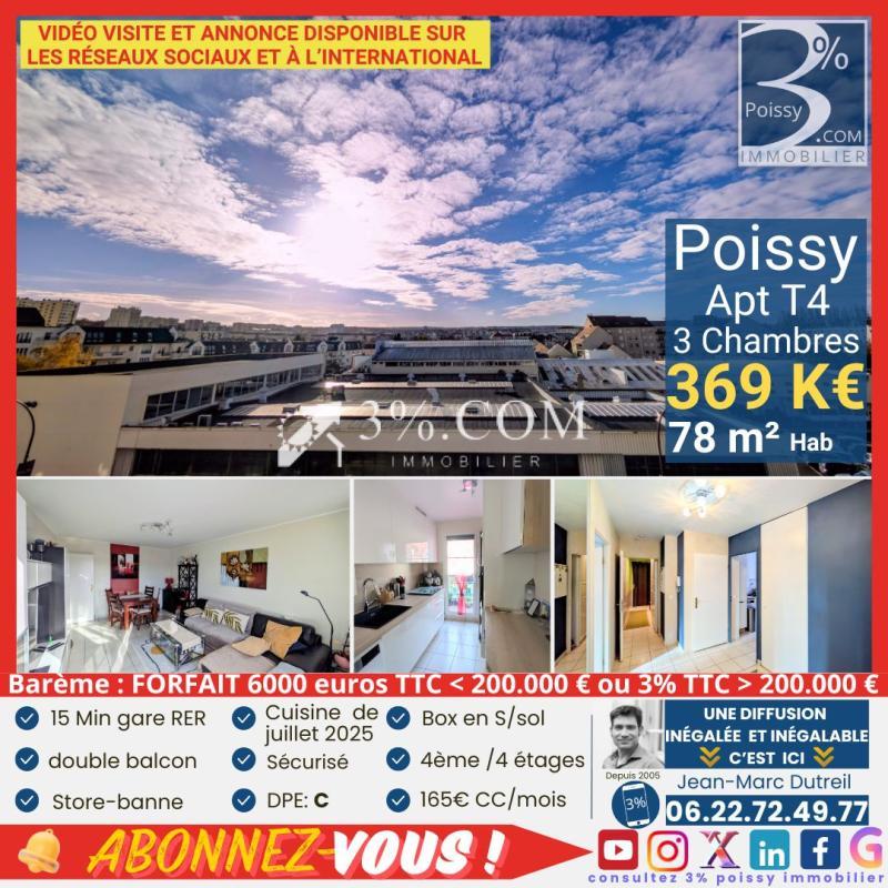 Appartement - 78 m² - 4 pièces