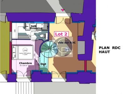 Appartement - 49 m² - 2 pièces