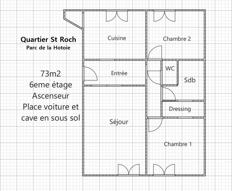 Appartement - 73 m² - 3 pièces