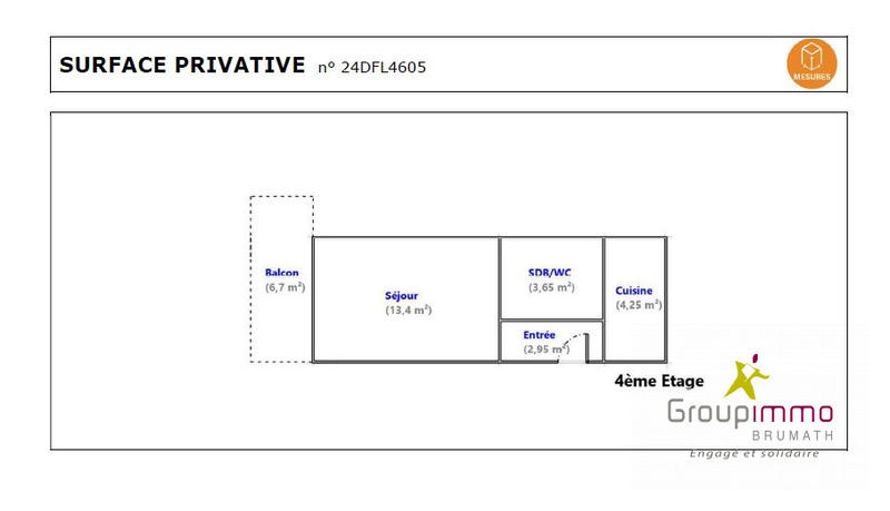 Appartement - 24 m² - 1 pièce