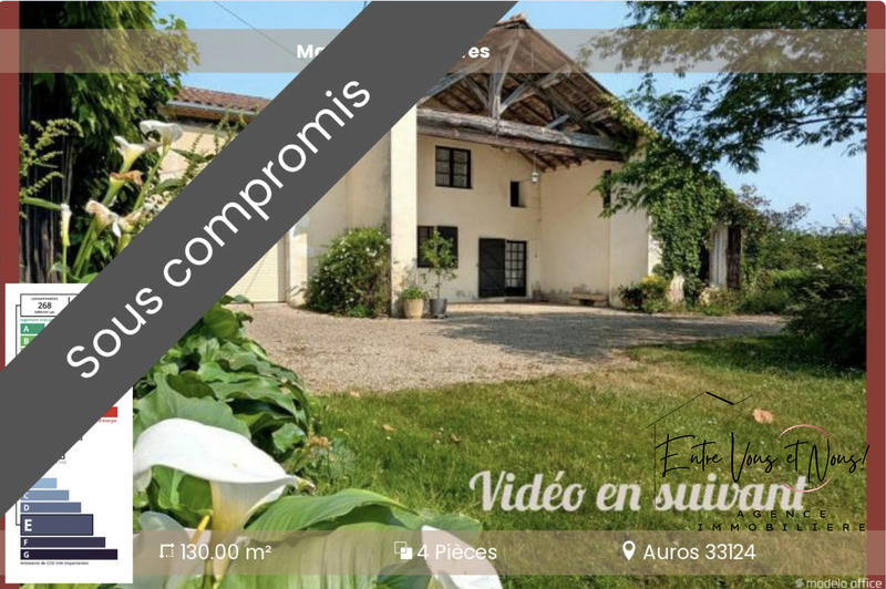 Maison - 130 m² - 4 pièces