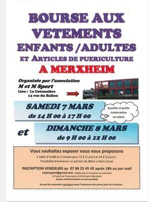 Bourse aux vêtements et puériculture