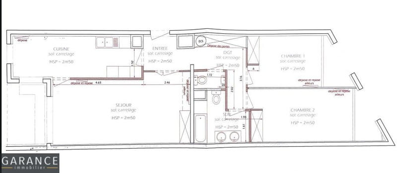 Appartement - 100 m² - 4 pièces