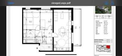 Appartement - 65 m² - 3 pièces