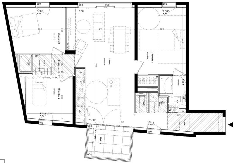 Appartement - 86 m² - 4 pièces